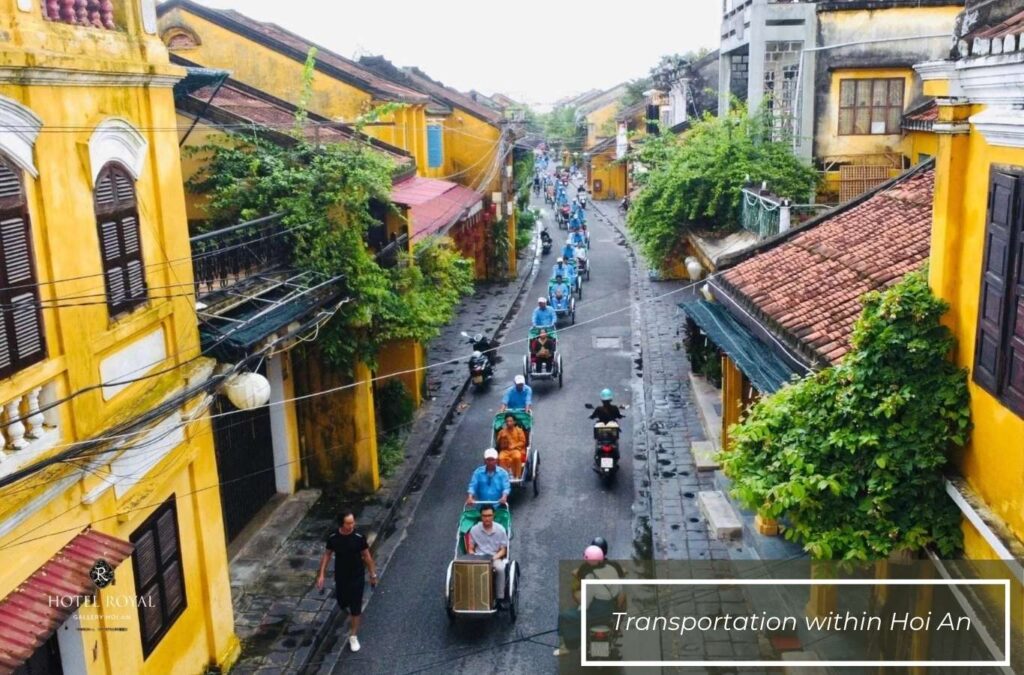 Experiencing a unique ride on a cyclo to explore Hoi An Ancient Town
