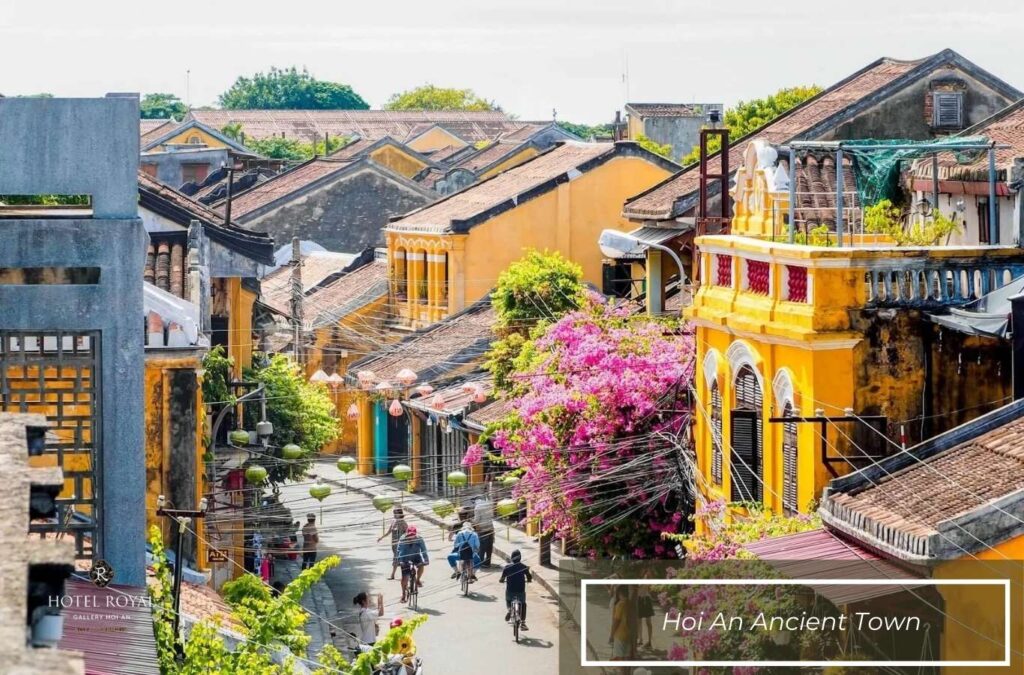 Strolling through Hoi An Ancient Town and admiring the old beauty of the houses
