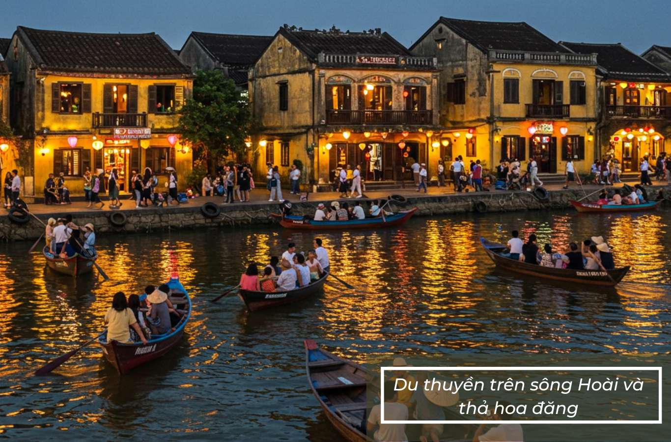 Đi thuyền trên sông Hoài ngắm phố cổ