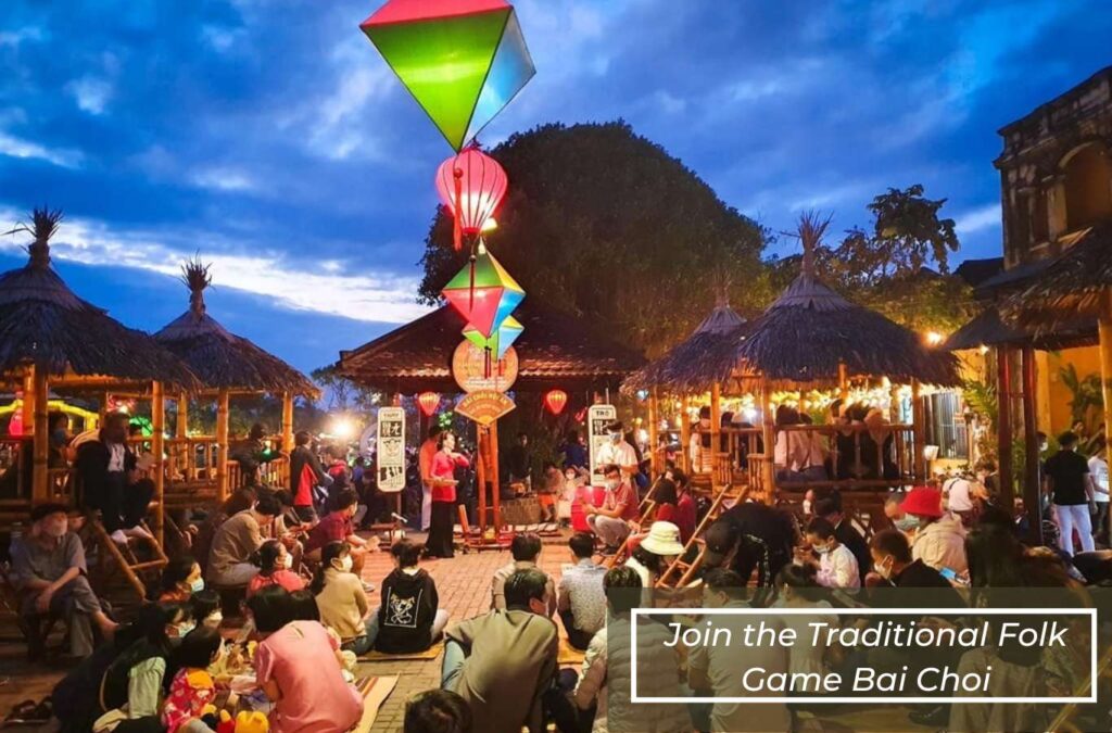 Experience the traditional folk game Bai Choi