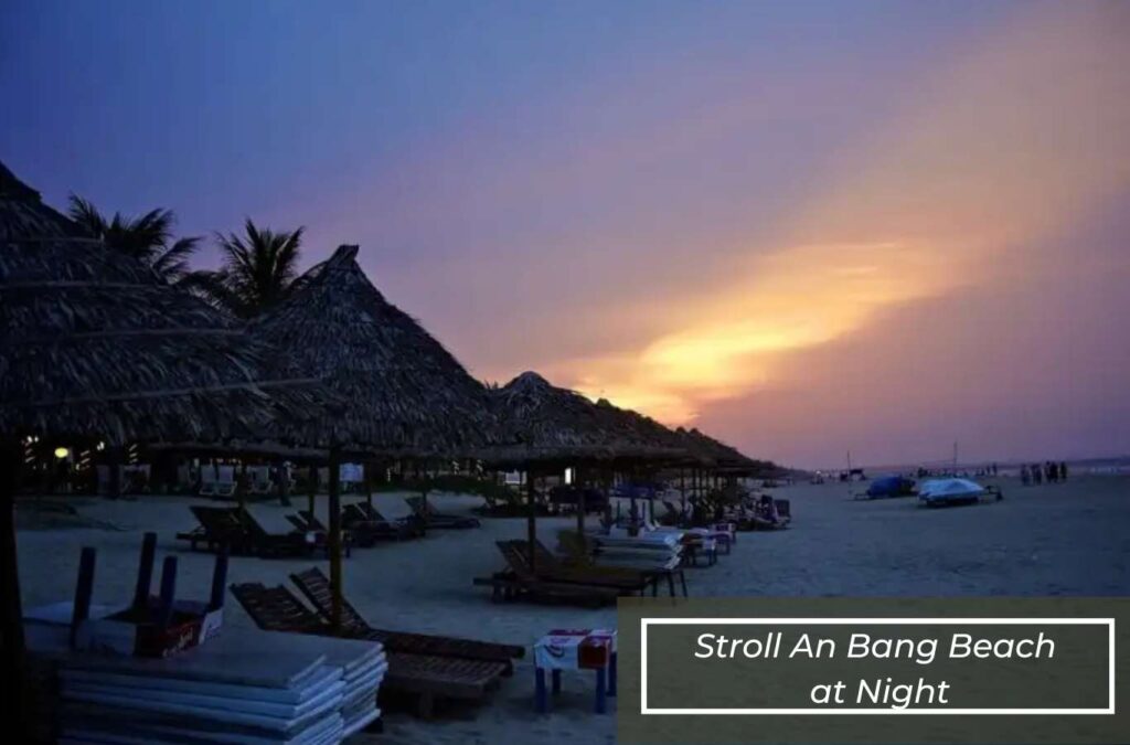 Enjoy the cool breeze at An Bang Beach at night