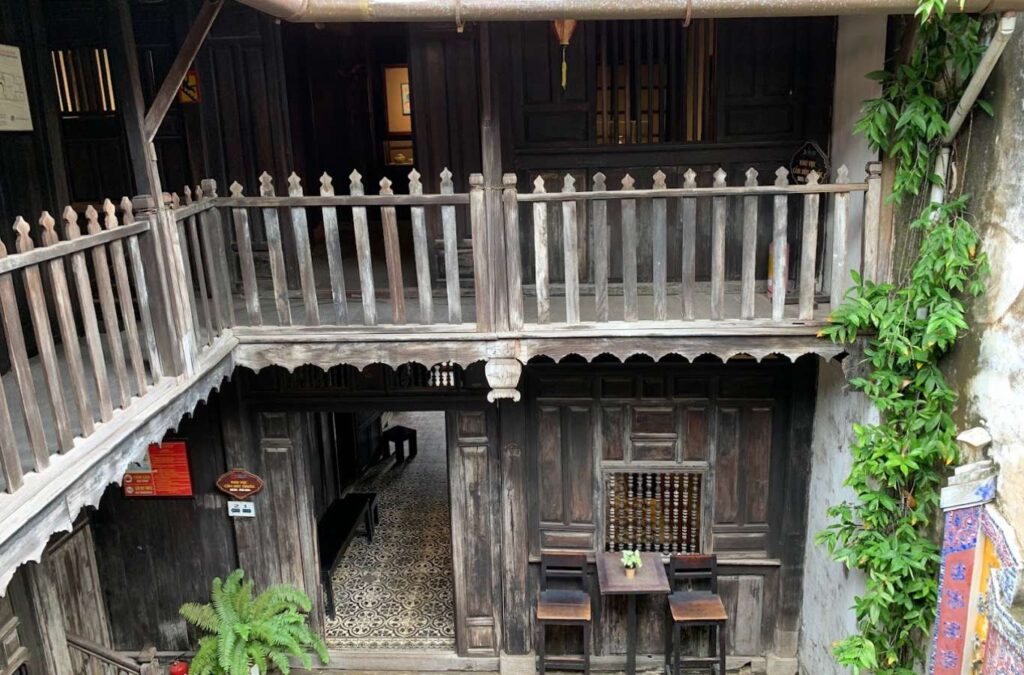 The museum space is arranged in a classic style that reflects the essence of traditional Vietnamese architecture.