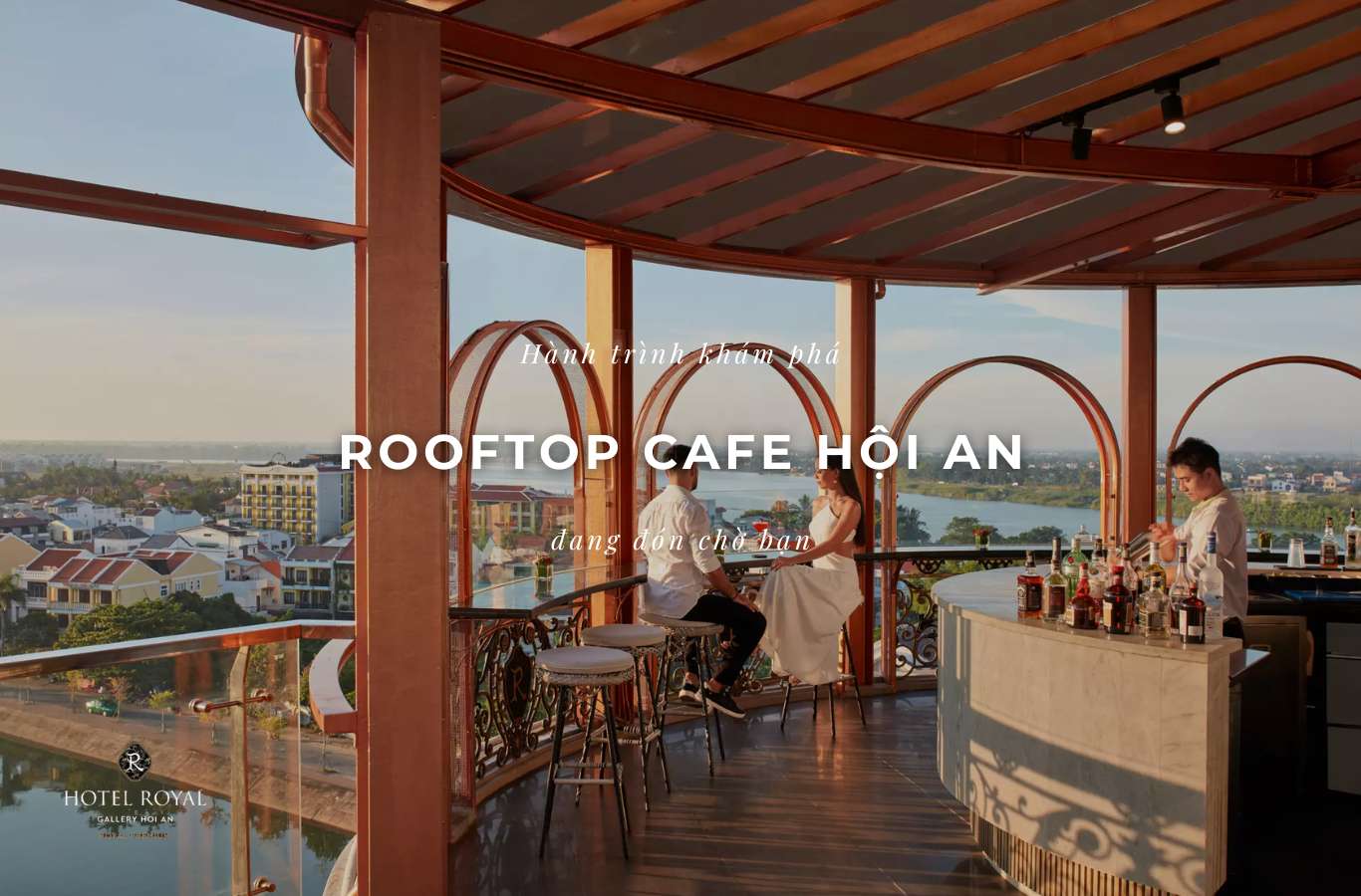 Rooftop cafes with Hoi An