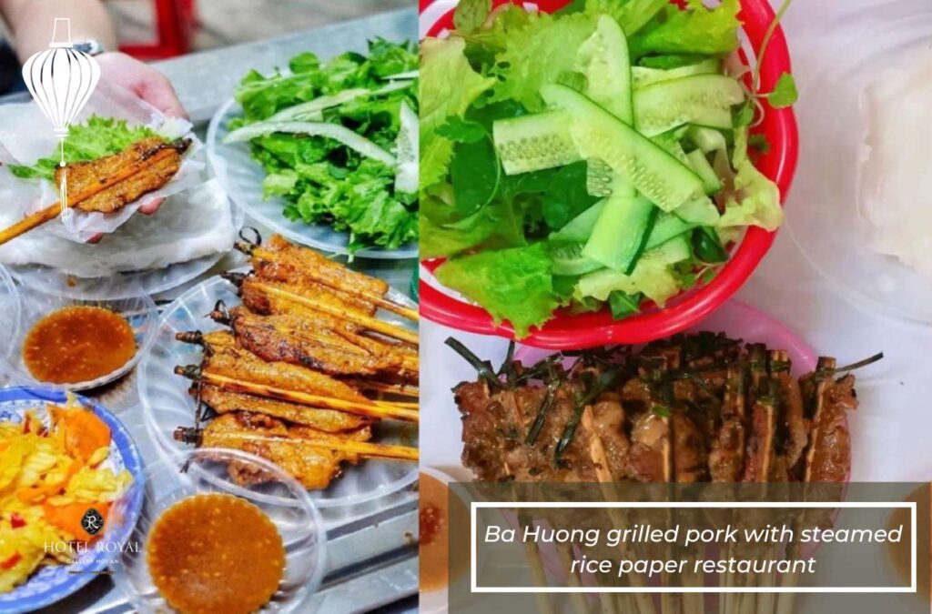 Ba Huong grilled pork with steamed rice paper restaurant