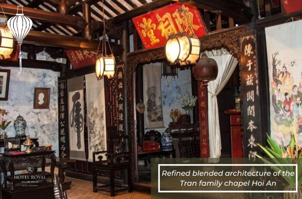Refined blended architecture of the Tran family chapel Hoi An