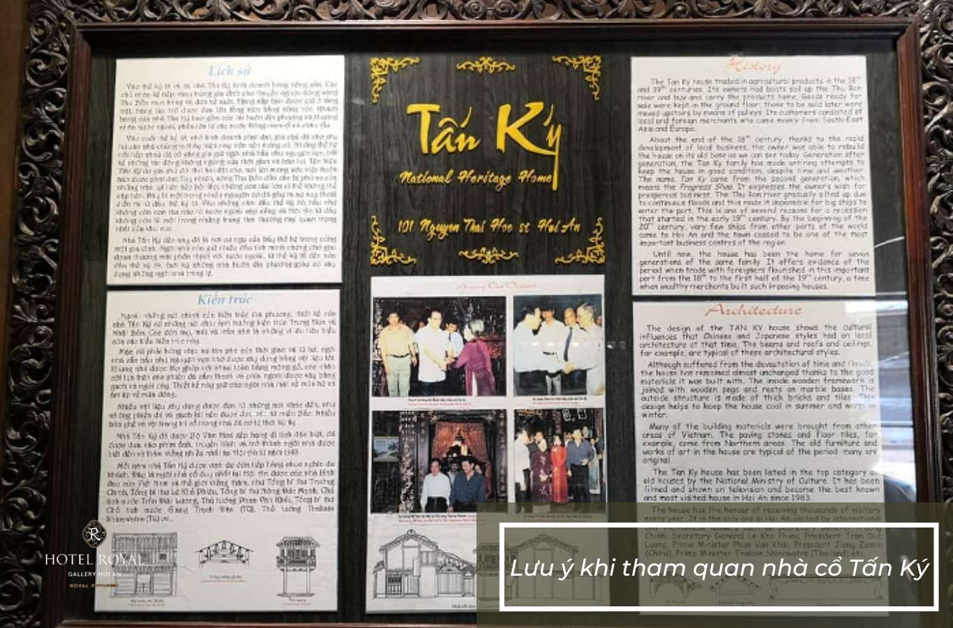 Lưu ý khi tham quan nhà cổ Tấn Ký
