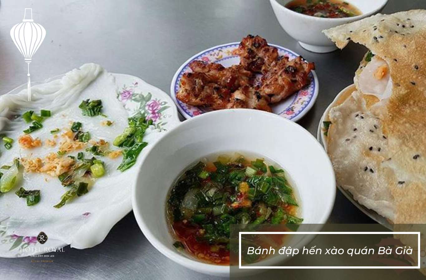Ba Gia banh dap with stir fried baby clams restaurant
