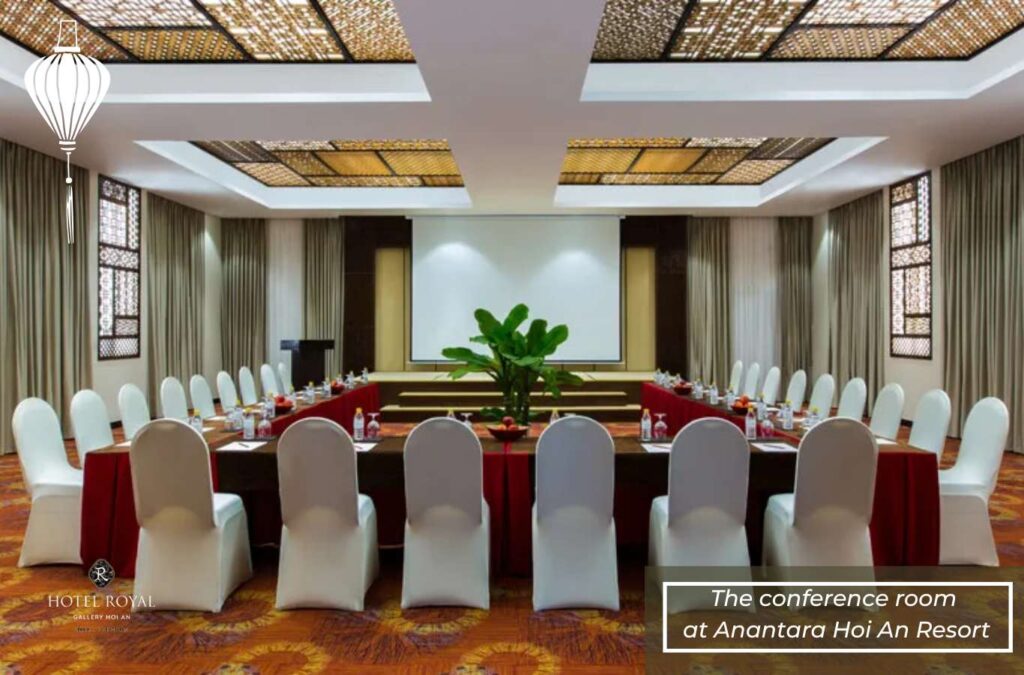Interior space of the conference room at Anantara Hoi An Resort