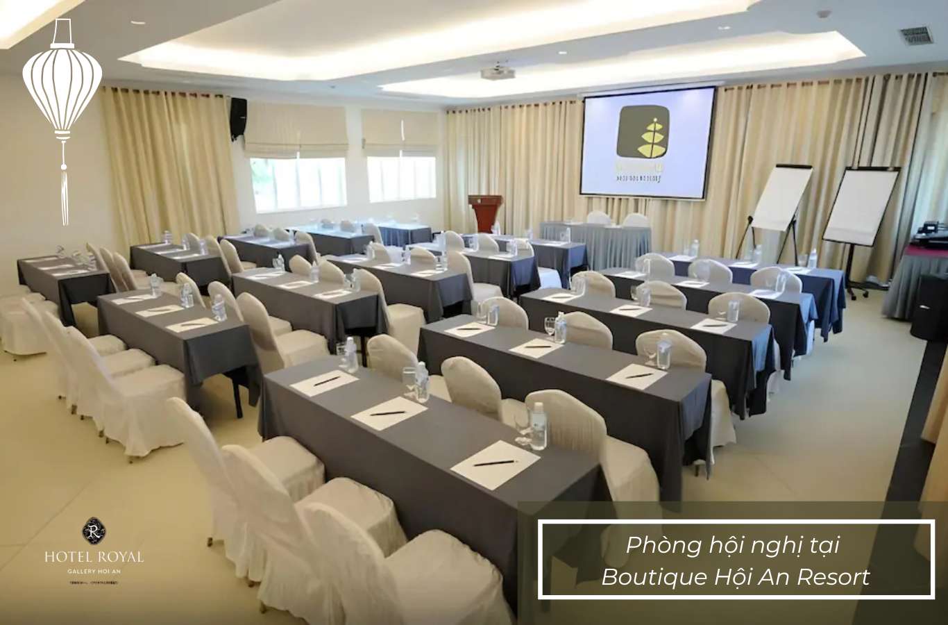 Boutique Hội An Resort có thiết kế sang trọng và chuyên nghiệp