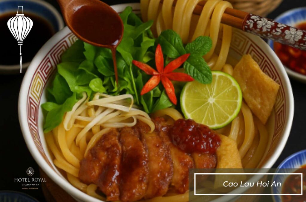 Cao Lau is a unique dish closely tied to the Hoi An ancient town.