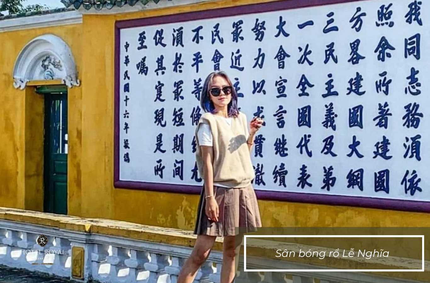 Chụp ảnh sống ảo cực chất tại Sân bóng rổ Lễ Nghĩa