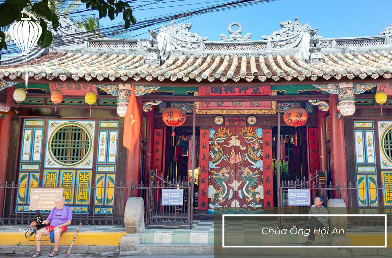 Chùa Ông Hội An có kiến trúc được chạm khắc tinh xảo của những nghệ nhân tài hoa