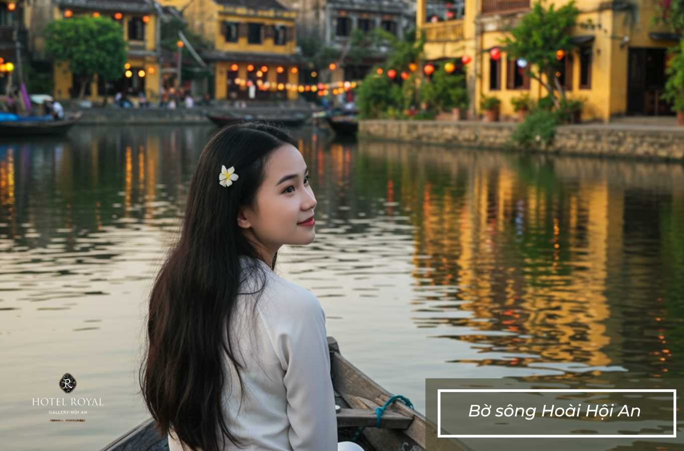 Du thuyền trên bờ sông Hoài