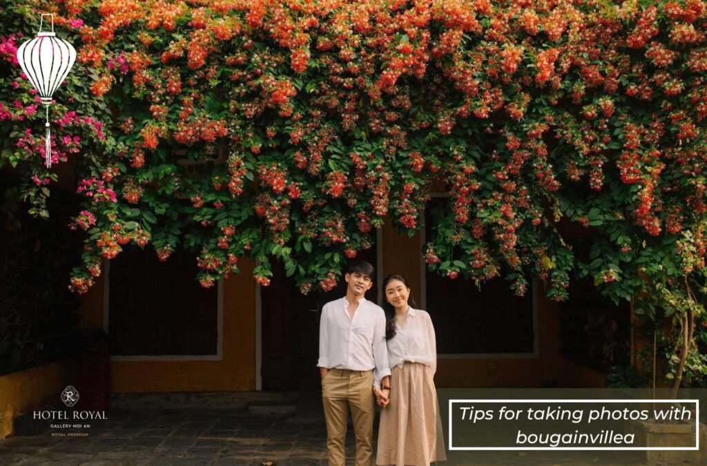 Don’t forget to capture joyful moments with friends under the bougainvillea for natural and heartfelt photos.