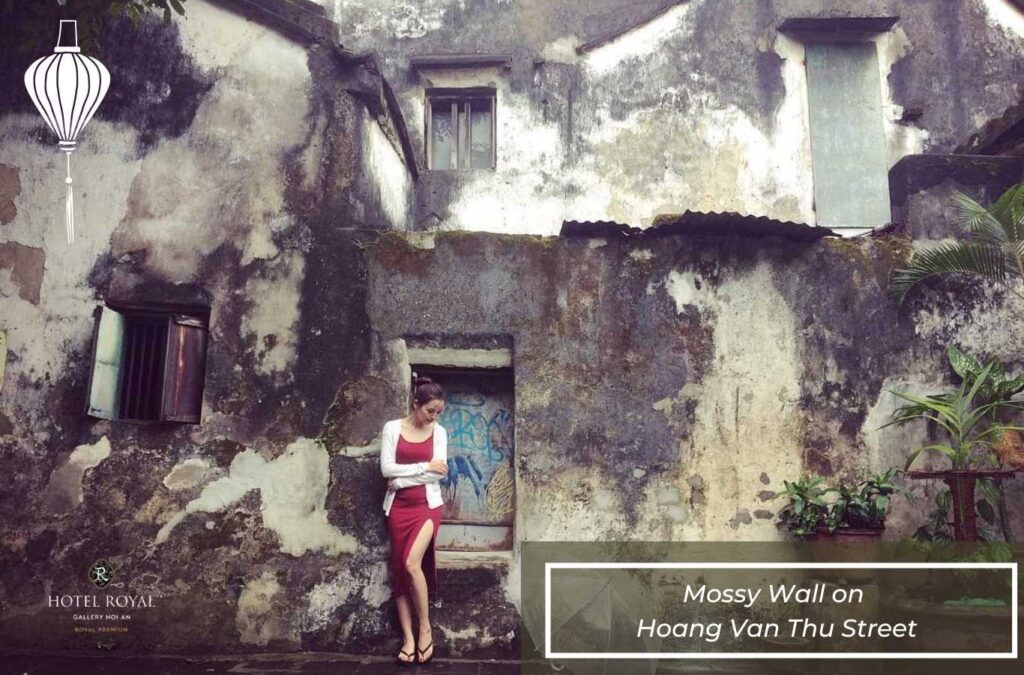 Preserve the ancient and mystical charm at the mossy wall of Hoang Van Thu Street