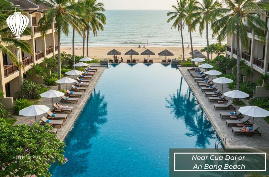 If you prefer a relaxing vacation, consider hotels near Cua Dai or An Bang Beach.
