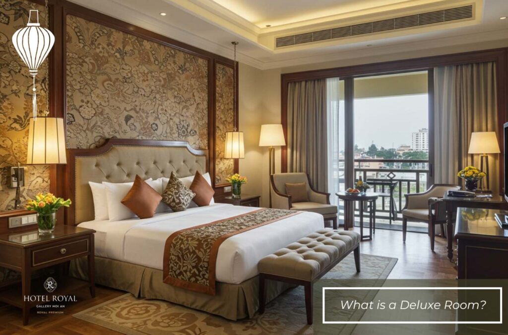A Deluxe Room is a premium room type located from the mid-level floors upward in a hotel