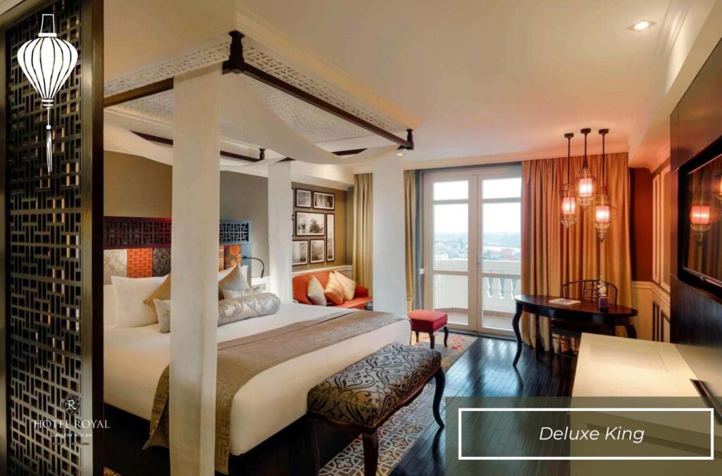 Deluxe King is equipped with a King-size bed for a comfortable stay
