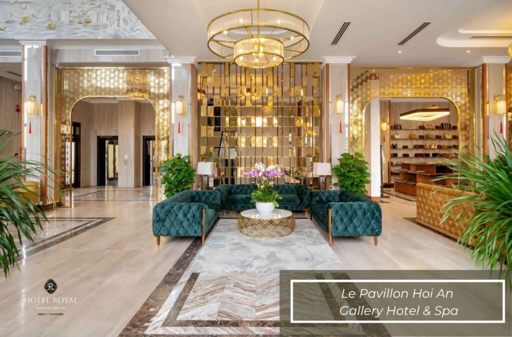 The hotel lobby is luxuriously designed and always ready to welcome guests.