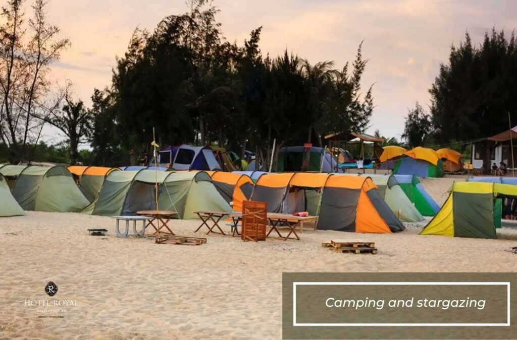 A night of camping in nature will make you forget all the hustle and bustle of city life.