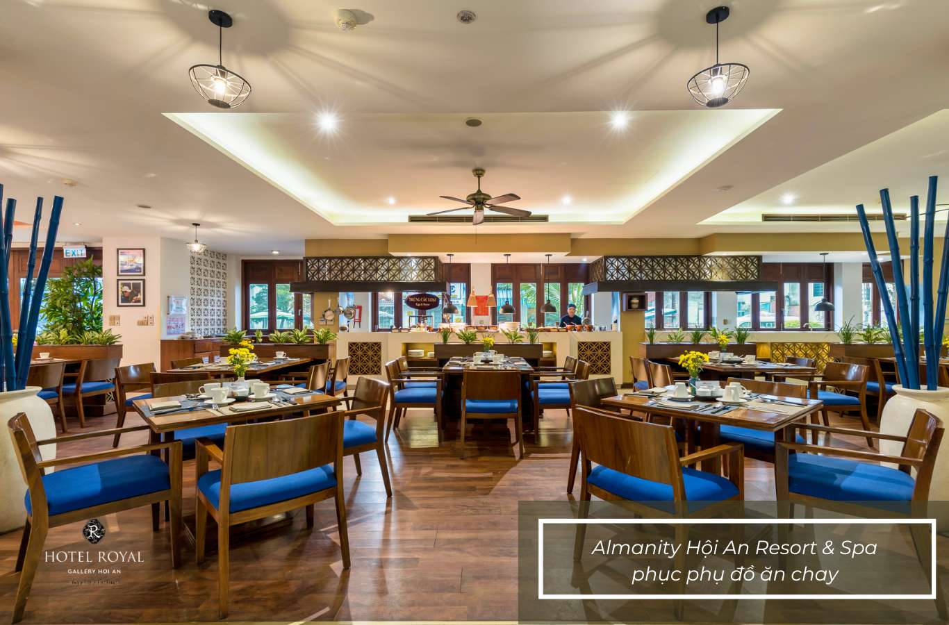 Experience peaceful vegetarian dining in the serene setting of Almanity Hoi An Resort & Spa