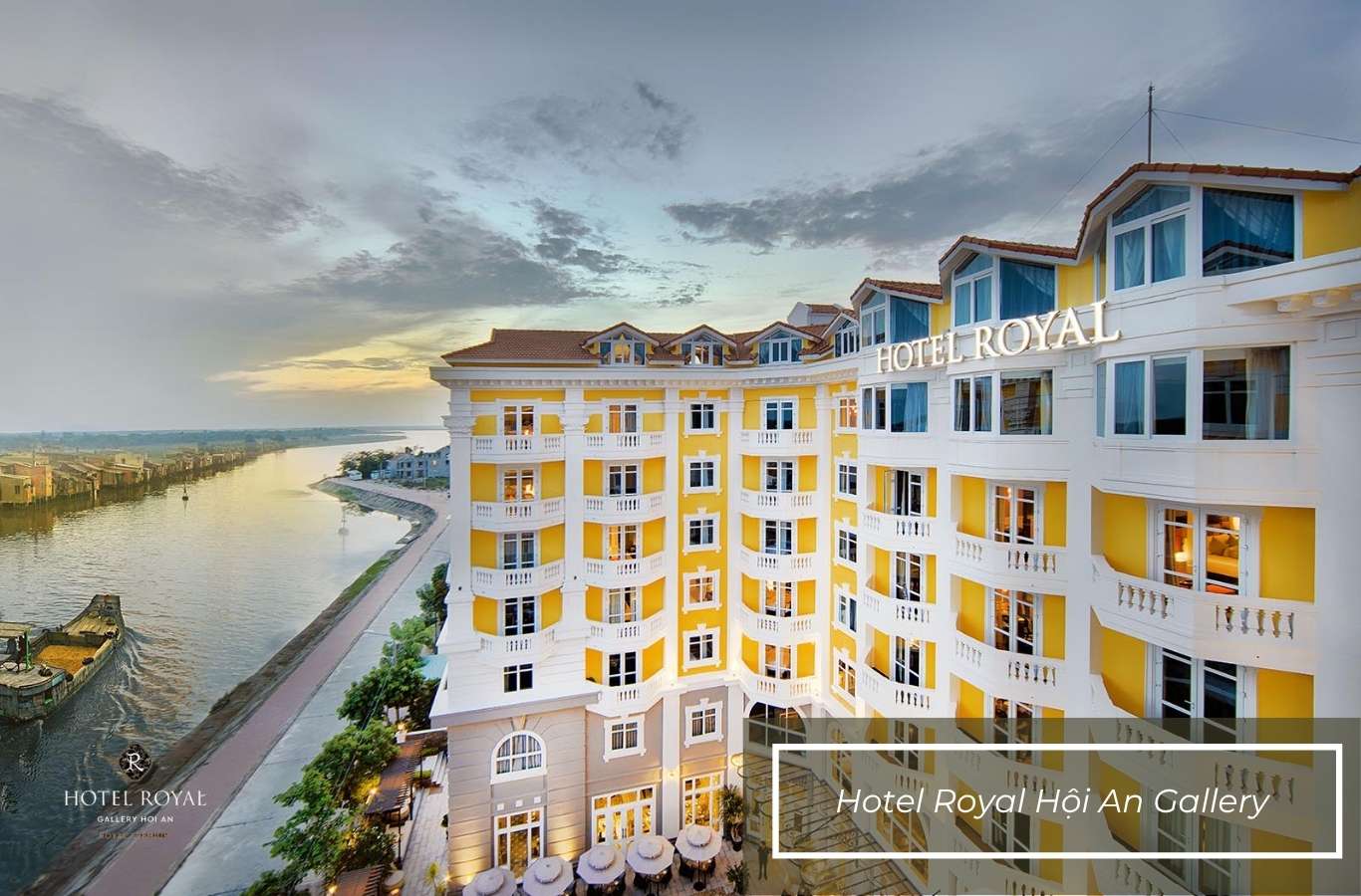 Ngắm nhìn dòng sông Thu Bồn thơ mộng ngay tại Hotel Royal Hội An Gallery