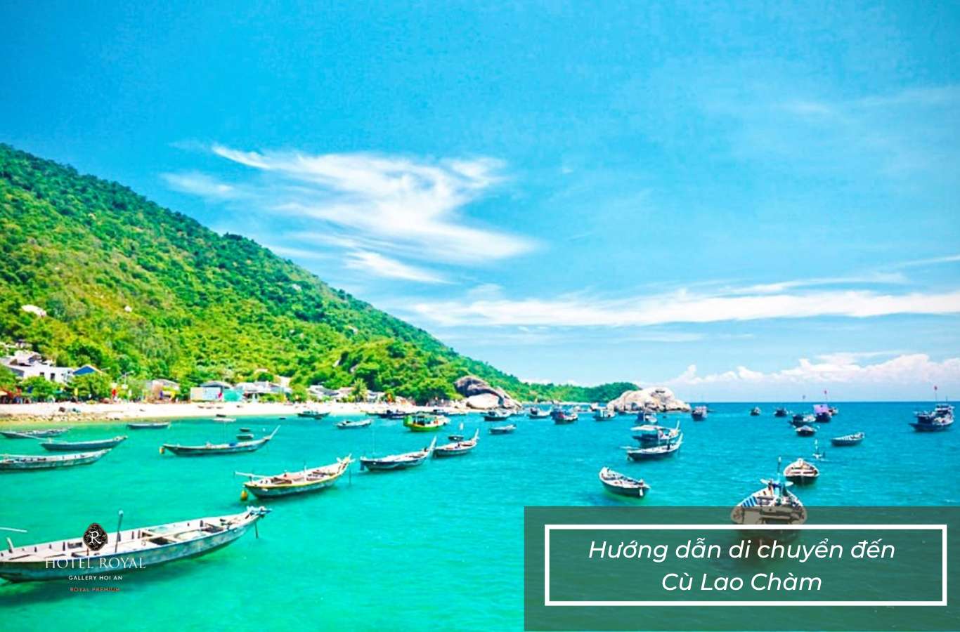 Để đến Cù Lao Chàm, bạn cần di chuyển đến cảng Cửa Đại rồi thuê thuyền chạy ra đảo
