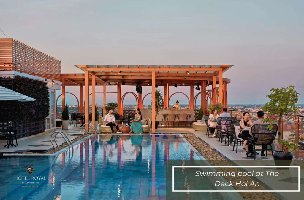 Rooftop swimming pool at The Deck Hoi An
