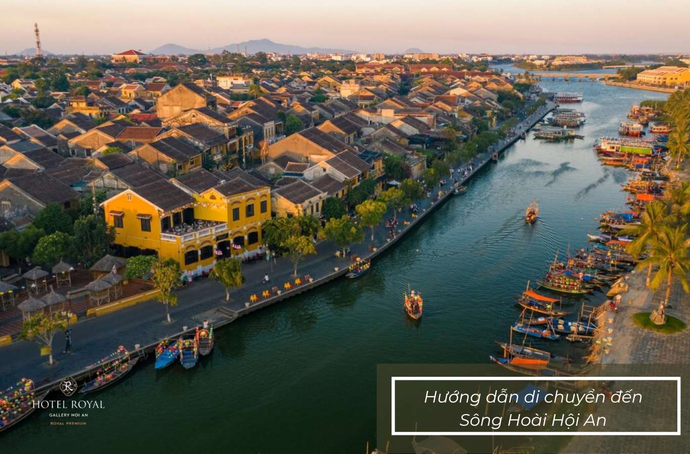 Bạn có thể di chuyển đến Sông Hoài Hội An bằng nhiều phương tiện khác nhau
