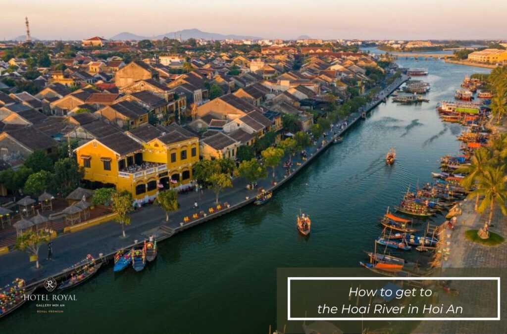 You can get to the Hoai River in Hoi An by various means of transport