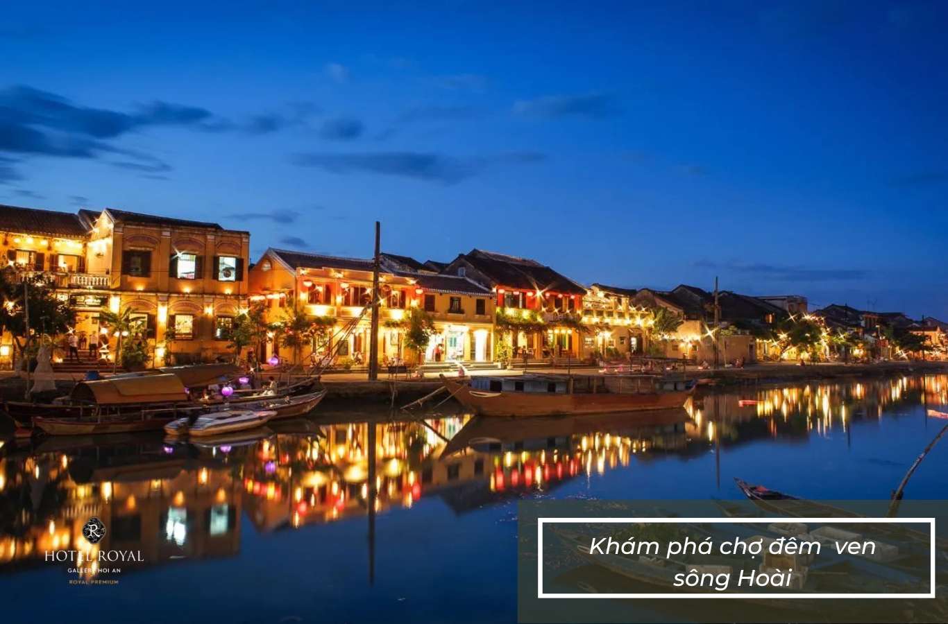 Ven sông Hoài có chợ đêm sôi động để bạn tham quan và mua sắm
