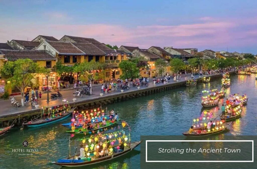 Stroll through the ancient town beside the dreamy Hoai River