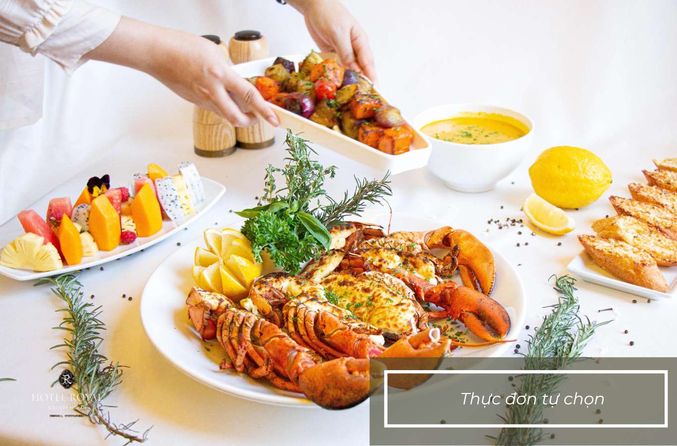 Thực đơn tự chọn là kiểu phục vụ phổ biến tại các khách sạn