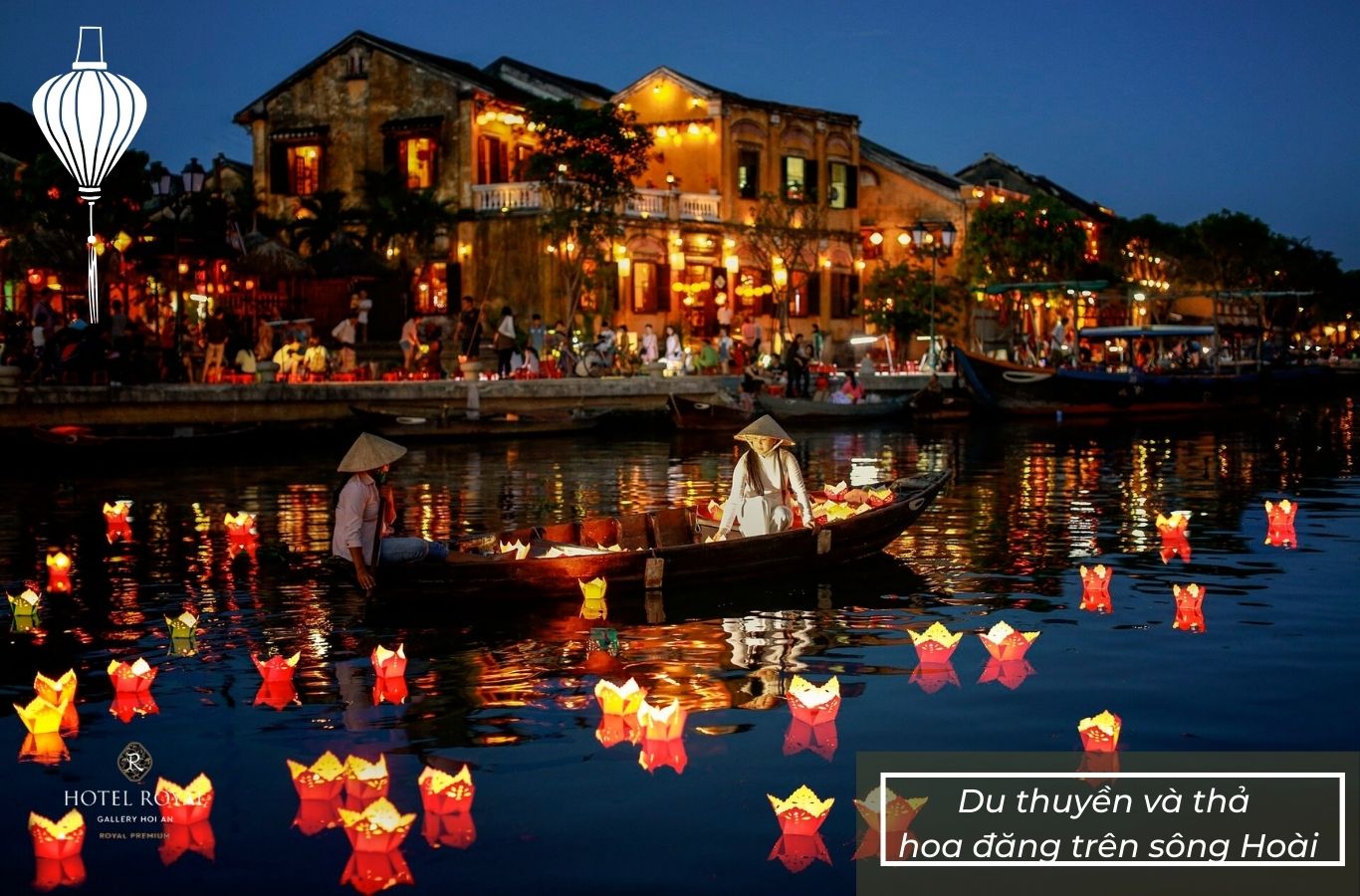 Trải nghiệm du thuyền và thả hoa đăng trên sông Hoài