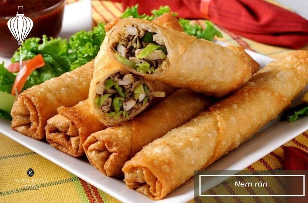 Nem ran is a familiar dish in Northern Tet feasts and meals