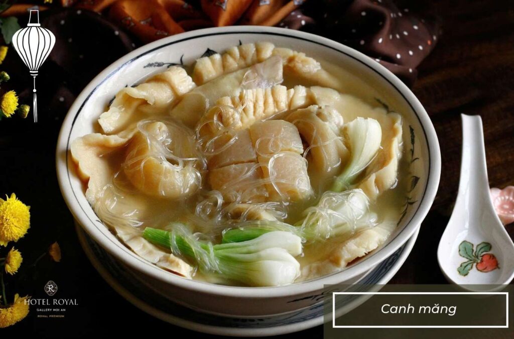 A bowl of hot soup brings warmth to the Central Vietnamese Tet meal during the cool spring season