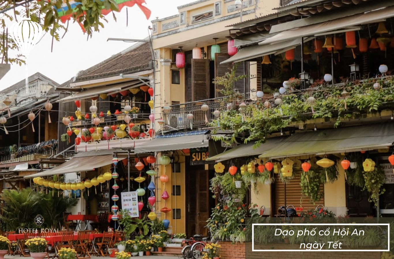 Thời tiết Tết Nguyên đán ở Hội An với ban ngày nắng nhẹ, ban đêm se mát, rất dễ chịu