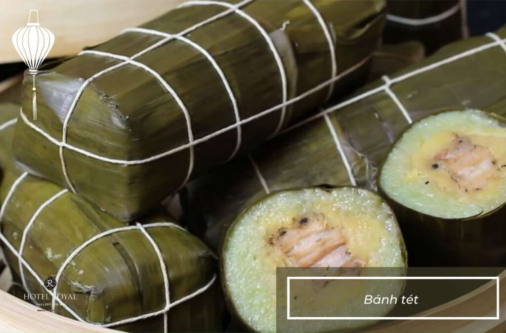 Banh tet is a traditional cake symbolizing abundance and togetherness at the beginning of the year