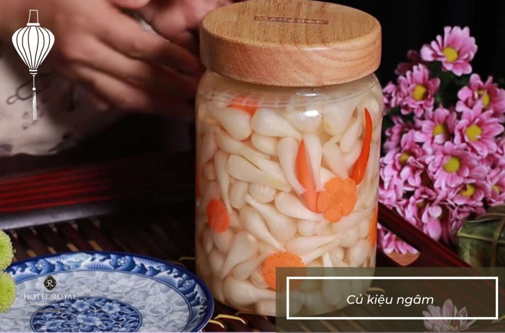 Cu kieu ngam helps balance flavors in Tet meals