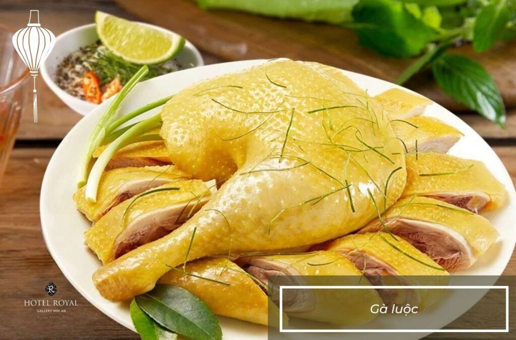 Boiled chicken is a traditional dish in the Tet meal